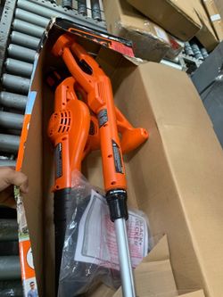 Black+Decker 20V MAX Cordless Battery Powered String Trimmer & Leaf Blower Combo Kit with Battery and Charger