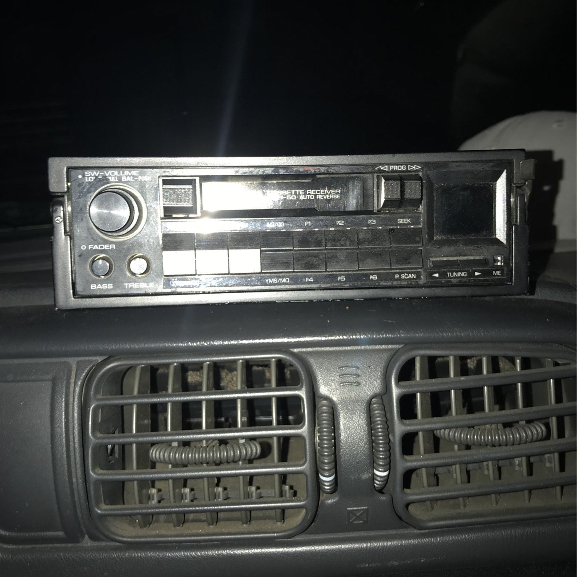 Yamaha cassette player pull out radio