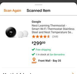 Google Nest Learning Thermostat - Smart Wi-Fi Thermostat Stainless