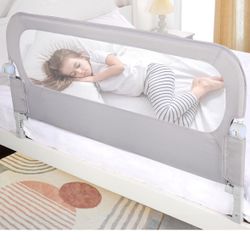 Toddler Bed Rail - 47-Inch Bed Side Rails for Twin, Full, Queen Size Fold-Down Bunk Beds