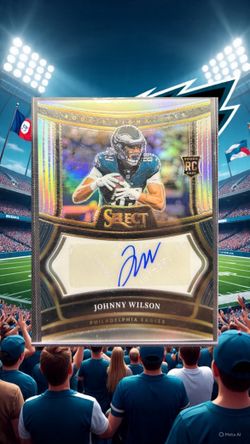 2024 Johnny Wilson Prizm Select Silver Rookie Signatures Autograph /399 – Eagles