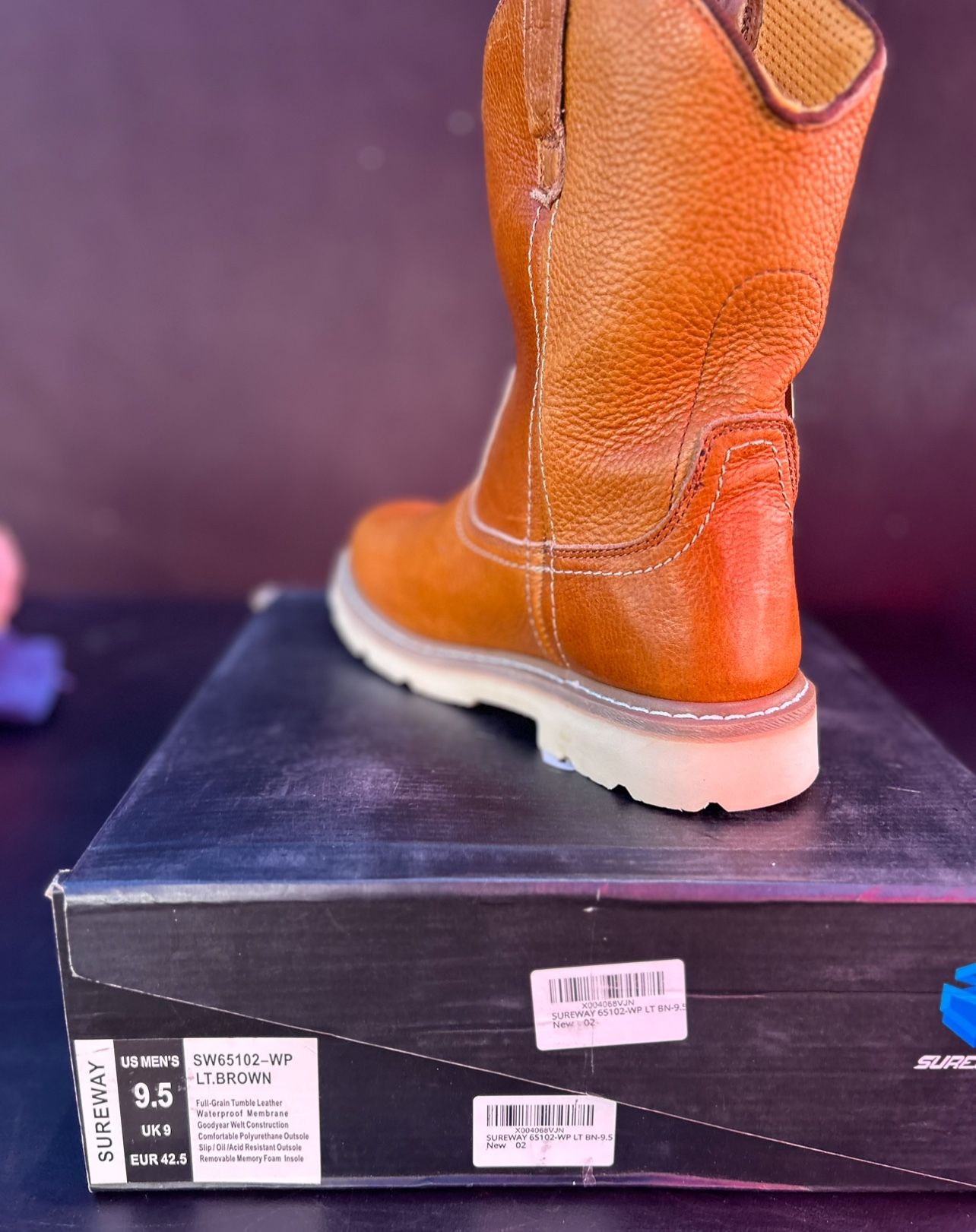 SUREWAY STEEL TOE WORK BOOTS