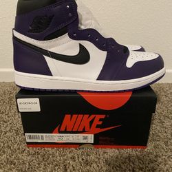 Jordan 1 Court Purple