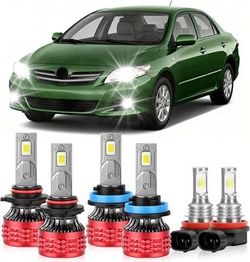 High Beam Low Beam Fog Light Bulbs For Toyota Camry 2007-2018,Superfocused Beam,6000K White