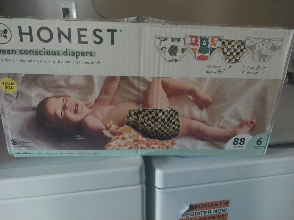 HONEST SIZE 6 $40 88 DIAMPERS