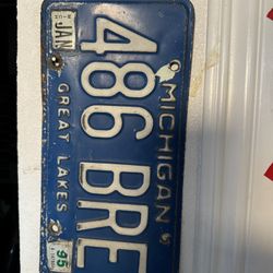 Vintage Antique License Plates