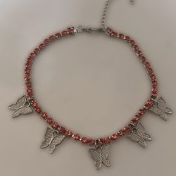 Butterfly Diamond Anklet