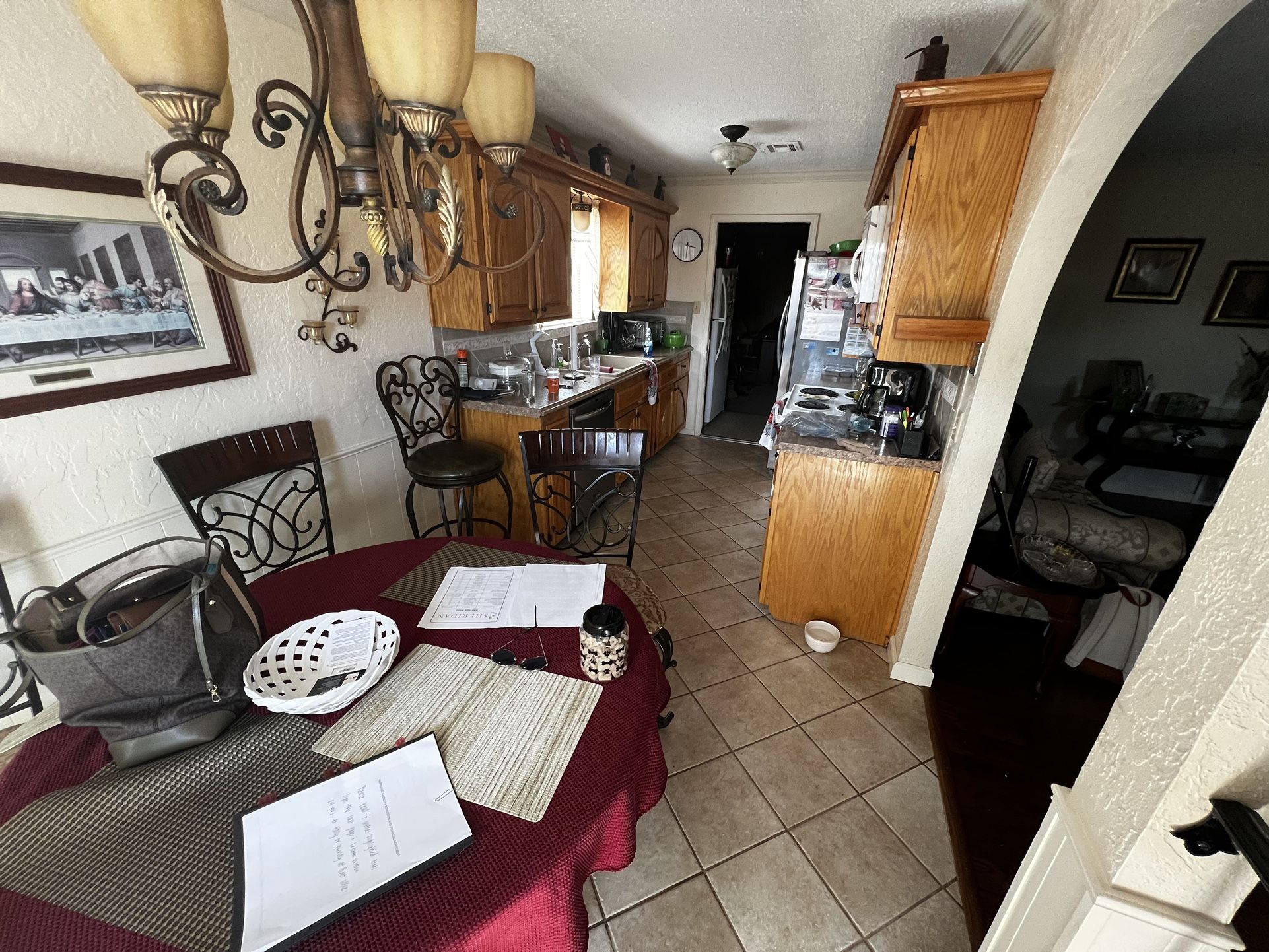 Glass Kitchen Table and Four Chairs