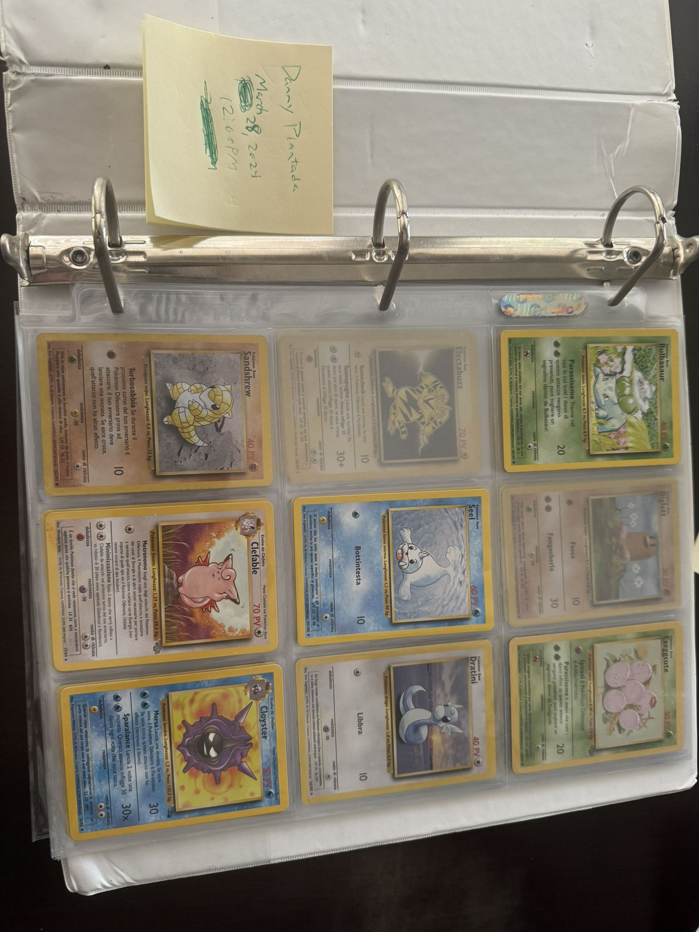 Pokemon Cards Base Set (Italian)