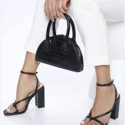 Fashion Nova Black 5 1/2 Heels New Inbox