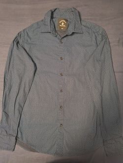 Beverly Hills Polo Club Navy Patterned Shirt - Size S