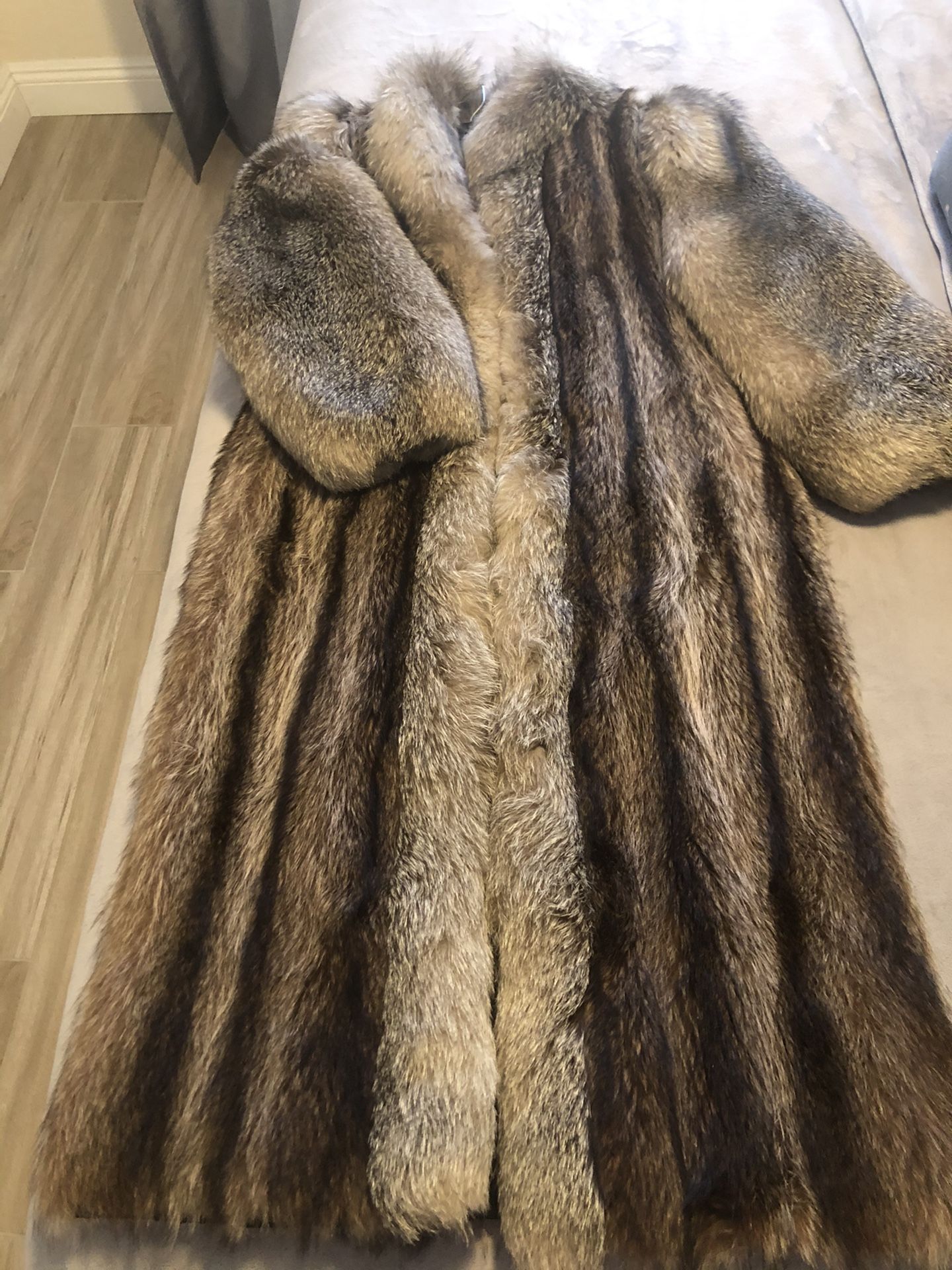 Fox fur coat
