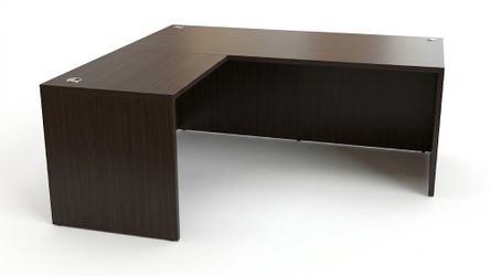 66″ W Modern Espresso L-Shaped Desk – From $250 📦 Florida
