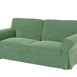 IKEA Ektorp 2-Seat Sofa Slipcover in Green