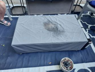 Outdoor Fire Pit Table with Cover