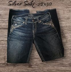 Silver jeans Women's 28 Embellished, Studded