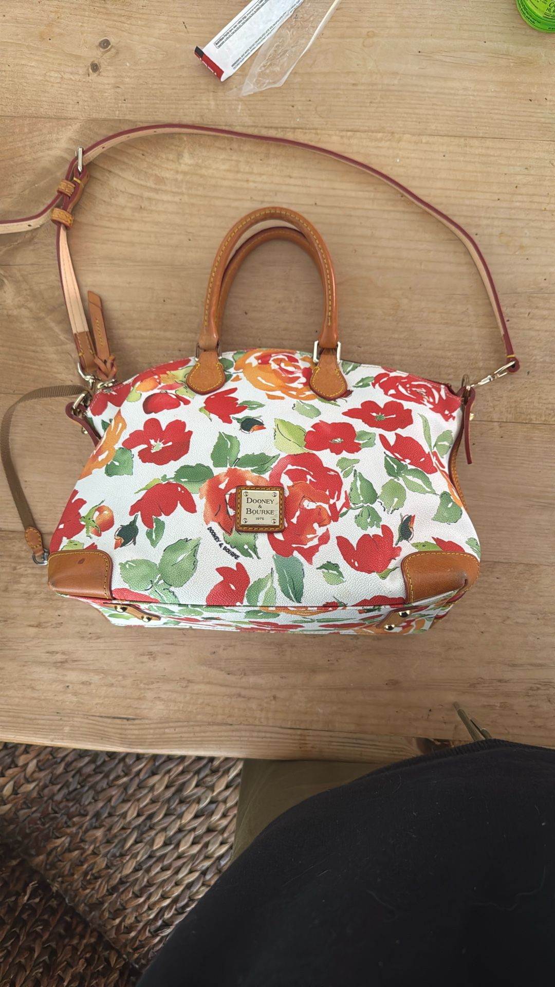 Vintage Dooney & Bourke Floral Satchel