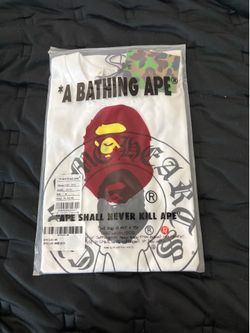 Chrome Hearts x BAPE white t-shirt with black ape head graphic #collaboration #streetwear