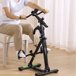 😀 Pedal Exerciser Bike for Seniors, Arm Leg Hand and Knee Elderly Exercise Equipment, Sitting Home Exercise Machine for Total Body, Upper and Lower L