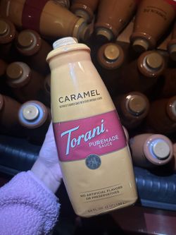 Torani caramel and pumpkin sauce