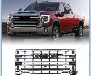 Front Grille Grill Compatible with 20-23 GMC Sierra 2500 AT4