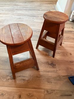 Wood stools
