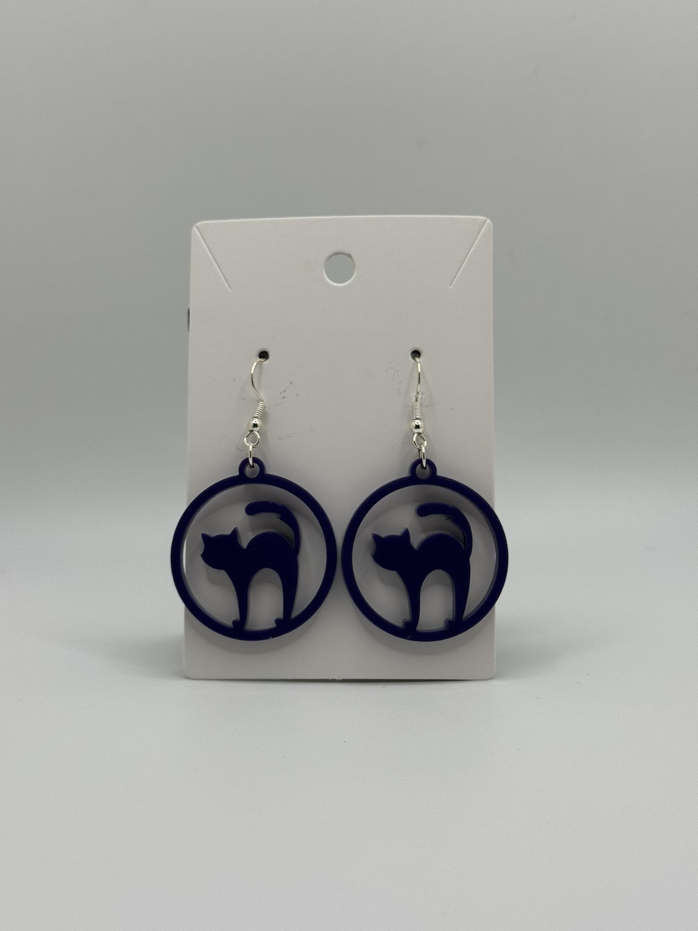 Purple Cat - Earrings