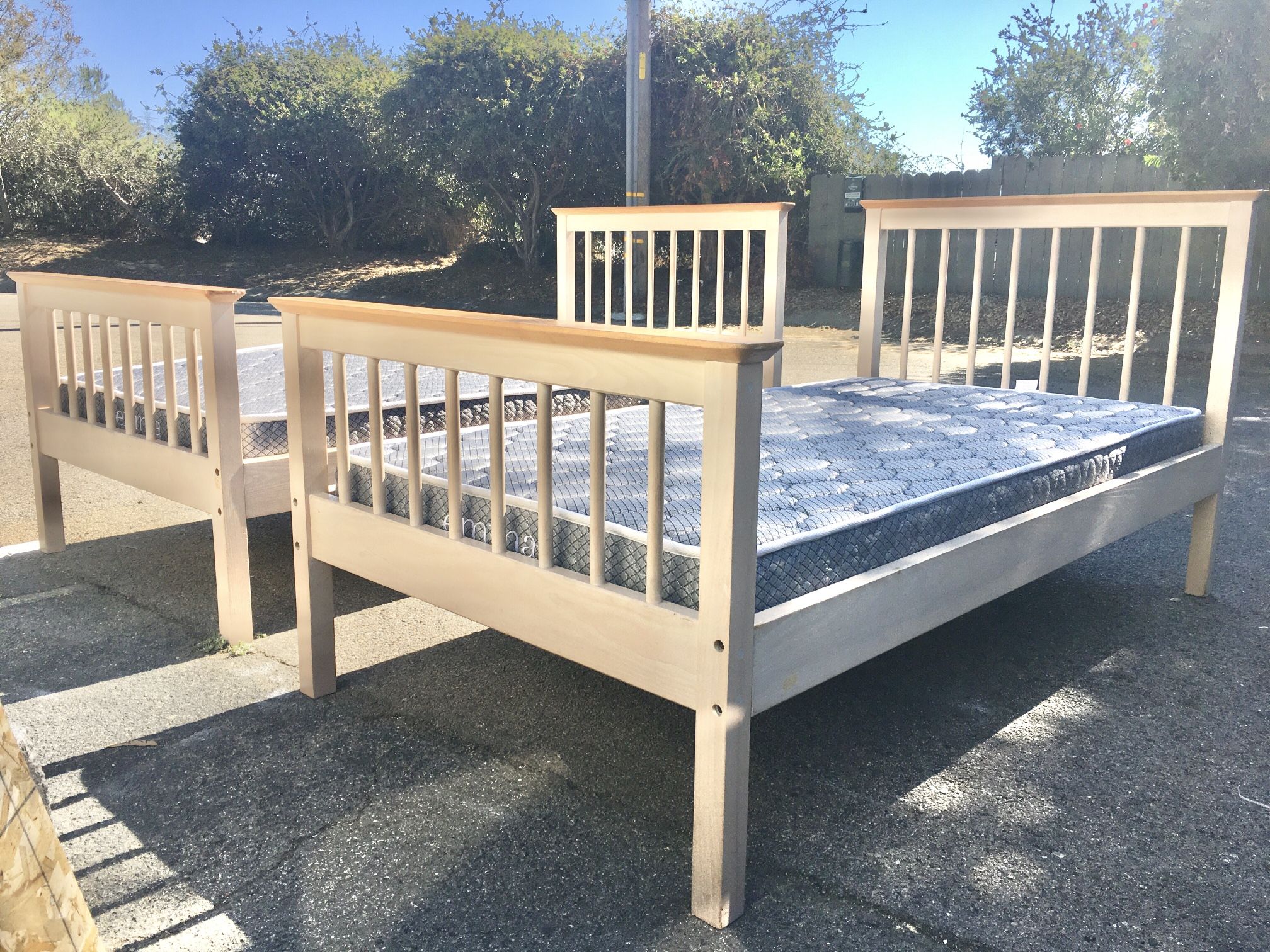 •••(2) Twin Beds With Mattress •••