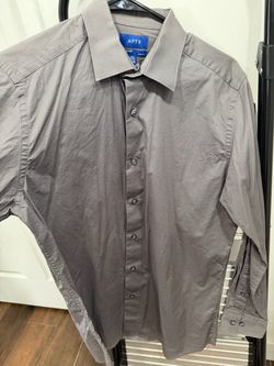 Apt. 9 Slim Fit Dress Shirt Gray