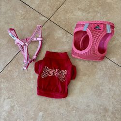 XS Harness Collars & T-shirt