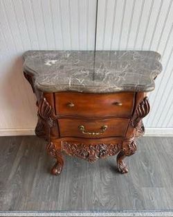 Marble Top Side Table