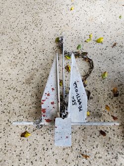 PE4971-022 Danforth 12H Anchor With Chain