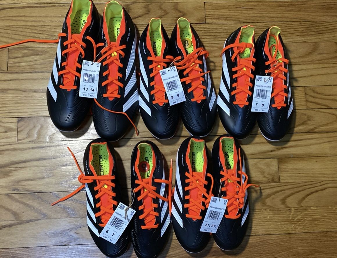 Adidas Predator League FG-firm ground Soccer Cleats New No Box Men’s Sz 5.5,6,7,8 & 13 available New
