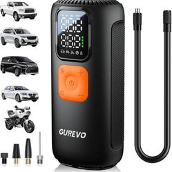 new Tire Inflator Portable Air Compressor, 22 Cylinder & 6X Faster Inflation, 160 PSI Tire Pump with 7800mAh, Digital Pressure Gauge, Auto Shut-off, A