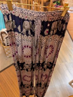 Boho Elephant Print Harem Pants