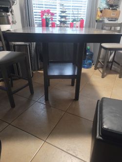 High Table With Chairs