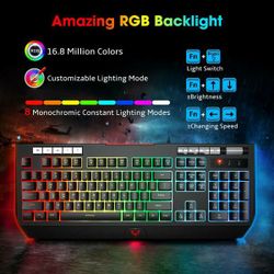 Gaming Keyboard With Phone Holder