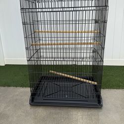 Large Parrot Cage On Wheels 