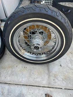 16x300 D Harley Davidson 40 Spoke Rim With Tire