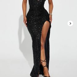 Size Medium Black Sequin Dress Formal