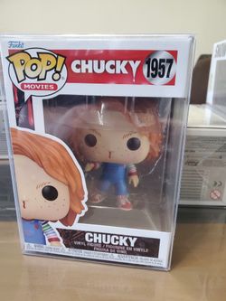 BRAND NEW CHUCKY WITH BLOODY NOSE FUNKO WITH POP PROTECTOR 