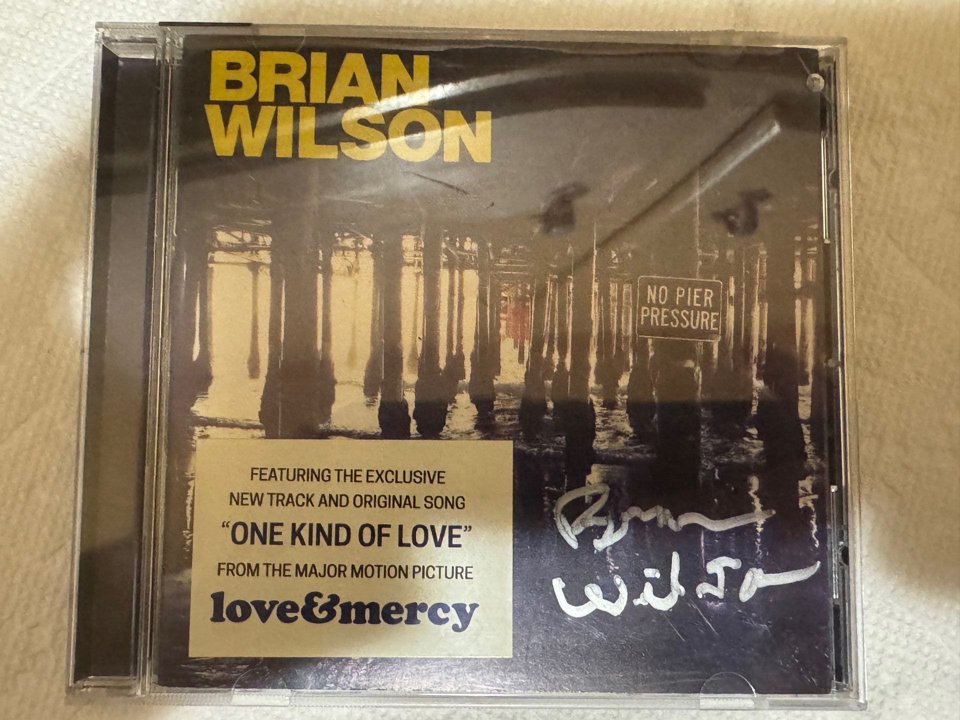One Of A Kind Beach Boy’s Cd Autographed By Brian Wilson
