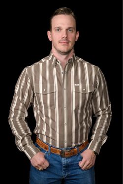 Ferrell ATLAS green pearl snap XL