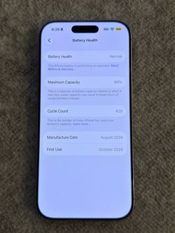 iPhone 16 Pro 128GB – White Titanium – Unlocked  - Excellent Condition