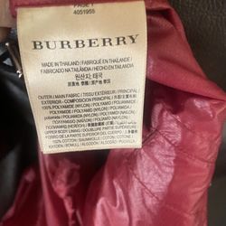 Burberry Red Windbreaker Medium 