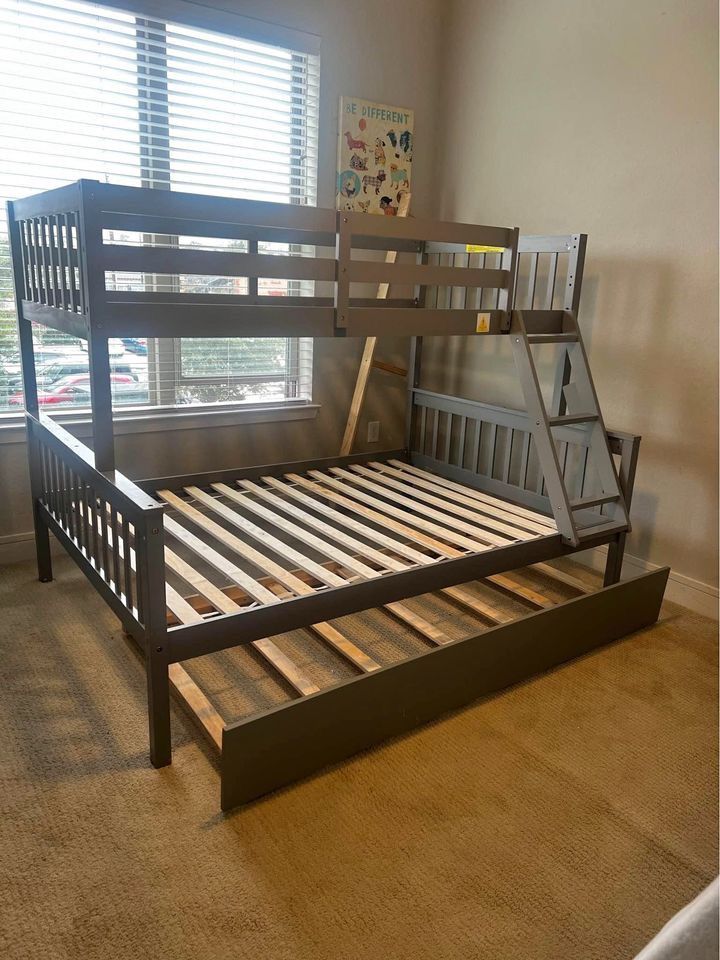 Full Size Bunkbeds,twin/twin,trundle , Stairway, Storage Drawers