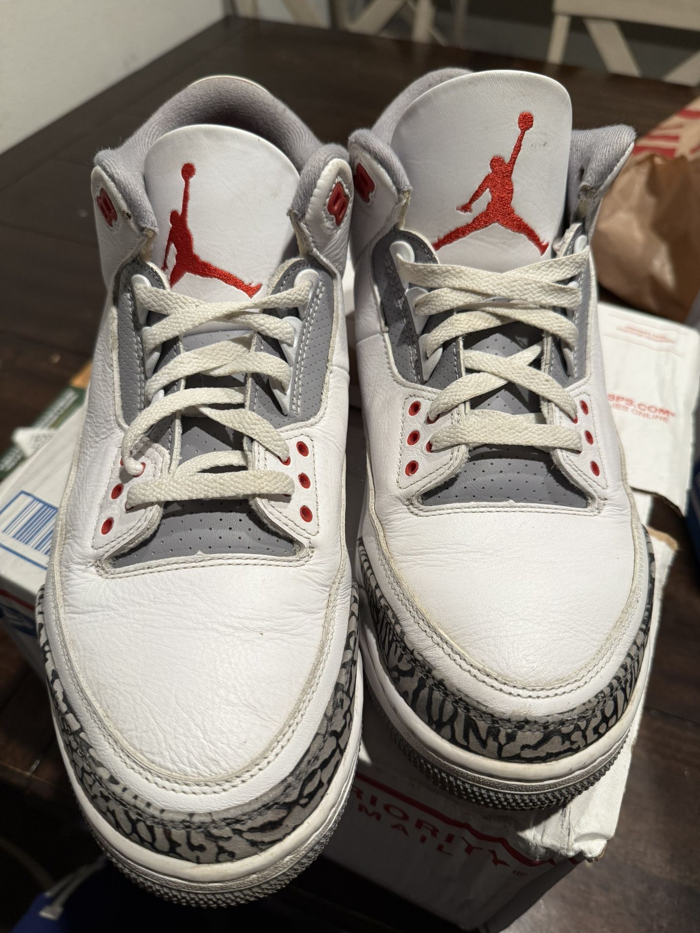 Jordan 3 Fire Red Size 13M No Box