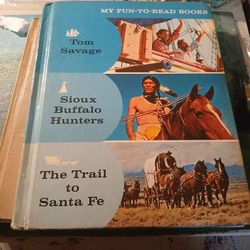 vintage hardcover  My Fun-To-Read Books.  Tom Savage, Sioux Buffalo Huntets TtSF