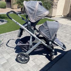 Uppababy vista stroller plus rumble seat