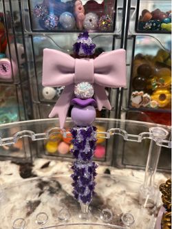 Purple Bow Pen
